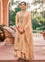 Hazel Brown Multi Zari Embroidered GhararaSuit