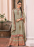 Light Green Embroidered Gharara Suit