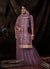 Lavender Sequence Embroidered Sharara Suit