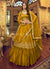 Yellow Zari And Sequence Embroidered Silk Lehenga Choli