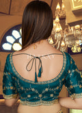 Shop Lehenga In New Jersey | Turquoise Zari And Sequence Embroidered Silk Lehenga Choli