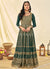 Green Embroidered Festive Anarkali Suit