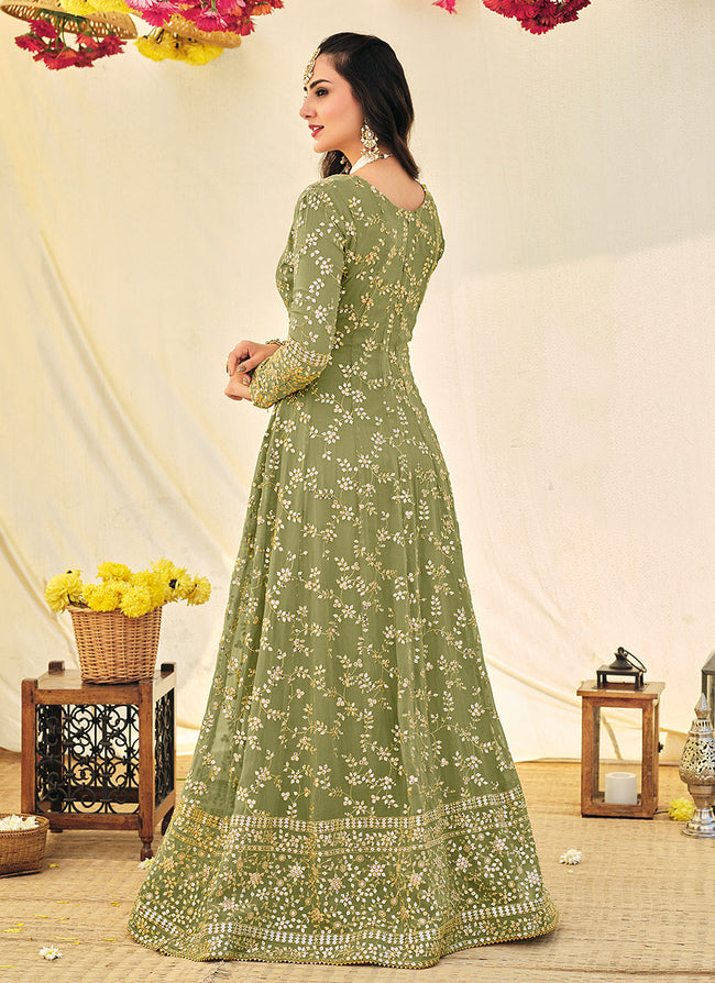 Indian Anarkali Gown Bridal Pakistani Designer Christmas New Year Party  Wedding - Skyview Fashion