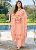Peach Multi Embroidery Pakistani Palazzo Suit