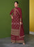 Red Traditional Embroidered Wedding Palazzo Suit