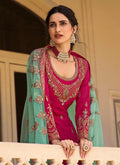 Pink  Embroidered Lehenga Suit In Germany