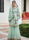 Shop Sharara Suit In USA, UK, Canada, Germany, Mauritius, Singapore With Free Shipping Worldwide.