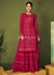 Hot Pink Sequence Embroidered Sharara Style Suit 
