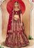 Cherry Red Embroidery Bridal Wedding Lehenga Choli