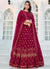 Magenta Sequence Embroidery Georgette Lehenga Choli