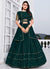 Green Sequence Embroidery Georgette Lehenga Choli