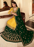 Yellow And Green Lehenga Suit In Canada 