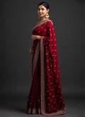 Red And Golden Saree