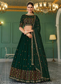 Green Sequence Embroidery Bollywood Lehenga Choli