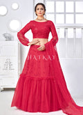 Bridal Red Sequence Embroidered Designer Lehenga Choli