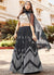 Grey And White Sequence Embroidery Festive Lehenga Choli