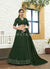 Dark Green Embroidered Bollywood Lehenga Choli