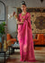 Bridal Pink Zari Weaved Jacquard Silk Saree