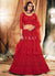 Red Designer Embroidery Wedding Lehenga Choli