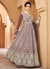 Light Brown Lucknowi Embroidery Anarkali Gown