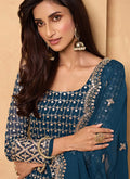 Royal Blue Sharara Suit