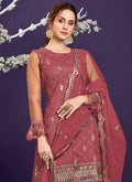 Red Sharara Suit In USA