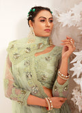 Green Embroidered Lehenga In Germany