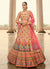 Pink Multicoloured Traditional Embroidered Lehenga Choli