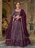 Purple Sequence Embroidered Georgette Lehenga Choli