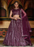 Deep Purple Sequence Embroidered Designer Lehenga Choli