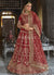 Marron Traditional Embroidery Wedding Lehenga Choli