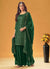 Green Sequence Embroidered Sharara Style Suit