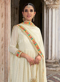 Off White Anarkali Suit