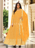 Yellow Wedding Anarkali Suit