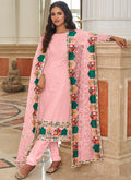 Pink Multi Sequence Embroidery Festive Salwar Kameez