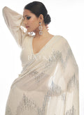 Buy Off White Sarees For Wedding