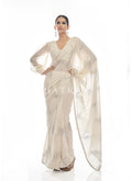 Off White Sequence Embellished Bridesmaid Saree