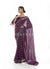 Wine Sequence Embellished Bridesmaid Saree