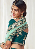 Lehanga Choli - Green Designer Lehenga Choli