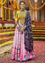 Yellow And Pink Multicoloured Kutchi Embroidered Chaniya Choli