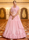 Pink Sequence Embroidered Traditional Lehenga Choli