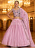 Dusty Pink Sequence Embroidered Traditional Lehenga Choli