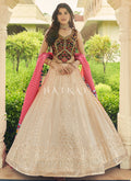 Black And Beige Sequence Embroidery Lehenga Choli