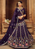 Purple Floral Embroidered Traditional Lehenga Choli