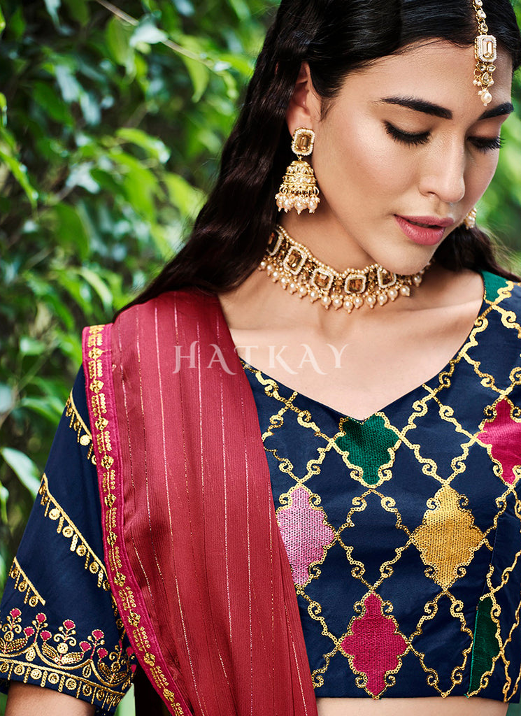 Shop Wedding Wear Lehenga In USA, UK, Canada, Germany, Mauritius, Singapore With Free Shipping Worldwide.