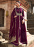Purple Zari Embroidered Anarkali Suit