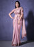 Lavender Sequence Embroidery Wedding Saree