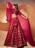 Shop Latest Reception Lehenga Online Free Shipping In USA, UK, Canada, Germany, Mauritius, Singapore With Free Shipping Worldwide.