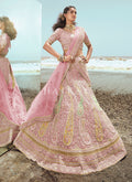 Sweet Pink Zarkan Embroidered Designer Lehenga Choli