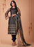 Black Zari And Sequence Embroidery Pant Style Suit